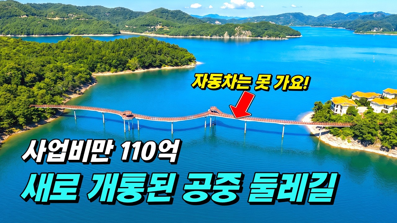 💰 사업비 110억 투입! 49년 만에 물 위에 열린 역대급 공중 데크길