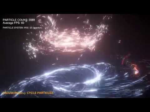 Unity VFX - XP Titles, Particle-Based Backgrounds (4k Demo)