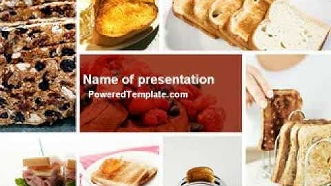 Toast PowerPoint Template by PoweredTemplate.com