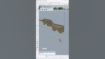 SketchUp tips ✨ Parametric Elegance: A sculptural floating shelf designed and modeled in SketchUp.