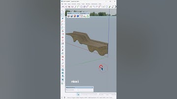 SketchUp tips ✨ Parametric Elegance: A sculptural floating shelf designed and modeled in SketchUp.