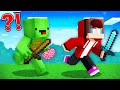 Speedrunner without brain vs hunter  jj vs mikey in minecraft maizen