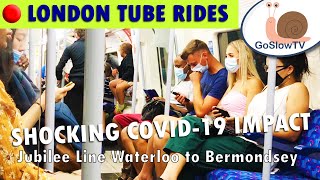  London Tube Rides - Corona Virus Covid-19 Impact - Face Masks - Waterloo to Bermondsey