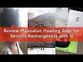 Review Manzelun Hearing Aids for Seniors Rechargeable with Noise Cancelling,Behind-The-Ear Severe He