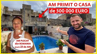 Am Primit O Casă De 500 000 Euro De La O Româncă In Malta ( Viata Reală Pe Insulă)