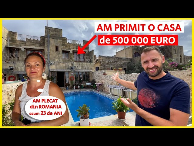 Am primit o CASĂ de 500 000 EURO de la o ROMÂNCĂ in MALTA ( viata REALĂ pe insulă) class=