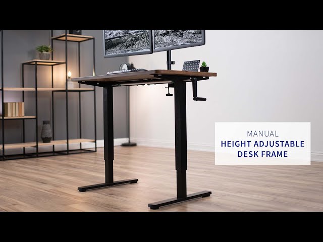 VIVO Compact Crank Height Adjustable Desk Frame, DESK-M051MB,  Upliftoffice.com – Upmost Office