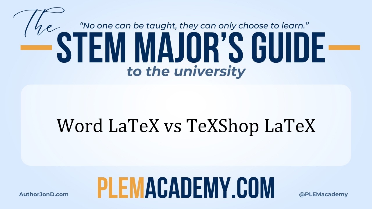 The Difference Between Microsoft Word Mathprint and TeXShop Mathprint both use LaTeX code