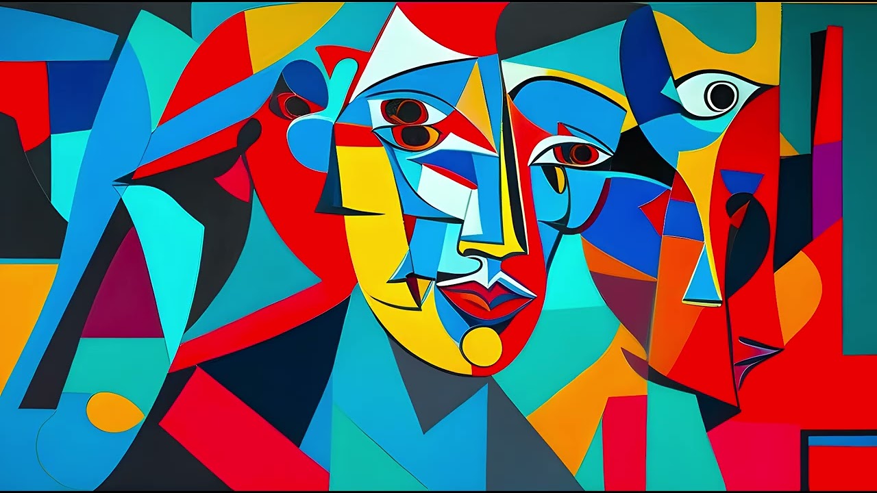 Picasso Style | AI Art | No Music | Screensaver For TV