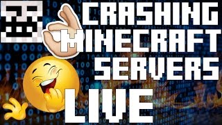 CRASHING MINECRAFT SERVERS LIVE (200% MORE TRIGGERING)