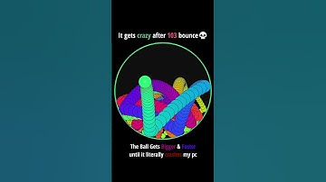 That crash at the end..💀  #satisfying #adhd #viral #bouncingball #adhdshorts #asmr #relaxing #visual