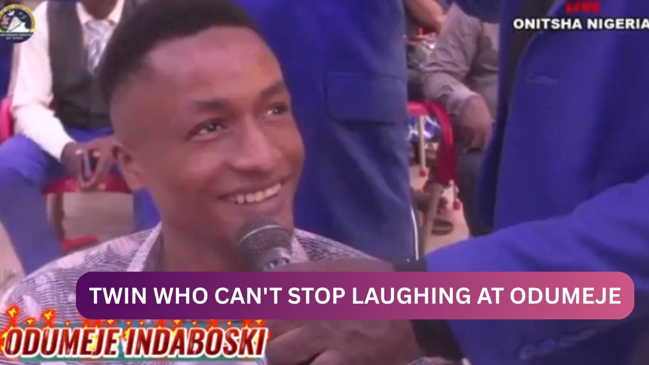 Забавная встреча: Одумедже знакомится со смеющимися близнецами.