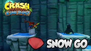Crash Bandicoot 2 - "Snow Go" Red Gem (PS4 N Sane Trilogy)