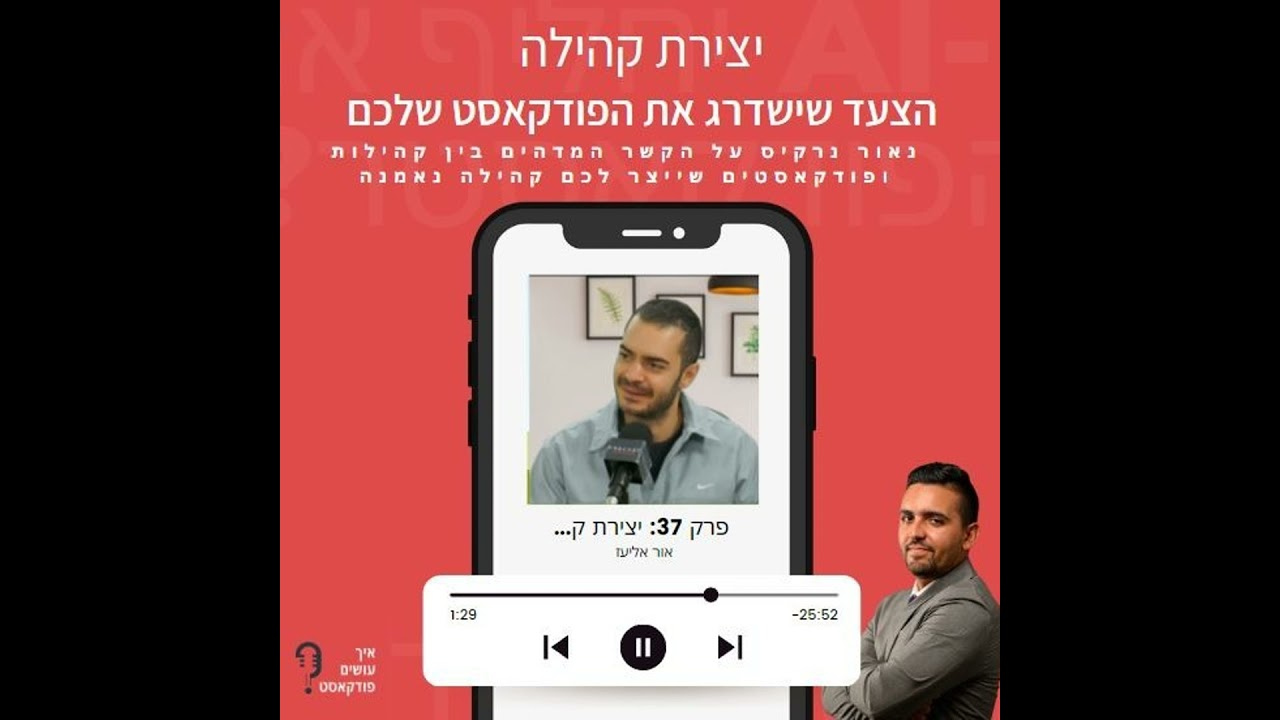 יצירת קהילה - הצעד שישדרג את הפודקאסט שלכם | פרק 37 עם נאור נרקיס