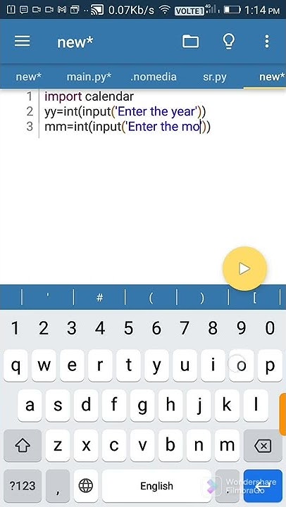 how to create a simple calendar app in python - YouTube