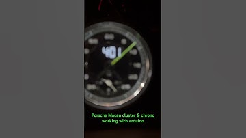 Porsche Macan cluster & chrono clock working with arduino