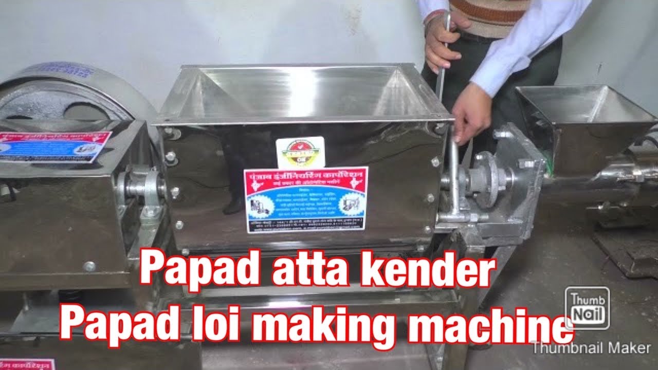 papad atta making machine