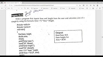 First C Program | Easiest way to Understand C Programming | Program 10.14 Chapter 10 Lecture 16