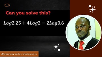 SSSCE 2003 Core mathematics: How to simplify a logarithmic term s
