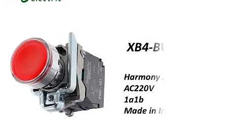 Schneider XB4 modular systems momentary push button switch