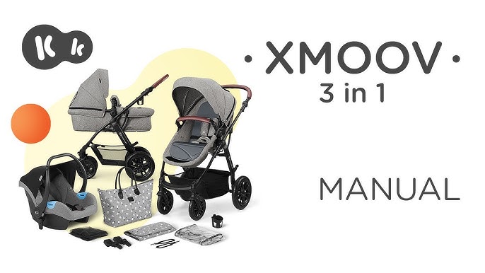 Kinderkraft MOOV 3-in-1 pushchair, up to 22 kg