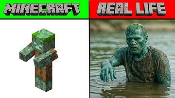 MINECRAFT MOBS AND ITEMS IN REAL LIFE | MINECRAFT VS REAL LIFE