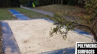 Long Jump Pit Installation in Colchester, Essex | Long Jump Pit Construction UK by Polymeric Surfaces 152 views 2 years ago 2 minutes, 15 seconds