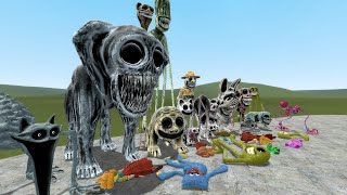 ALL ZOONOMALY MONSTERS VS SMILING CRITTERS MONSTERS AND ROBLOX INNYUME SMILEY`S In Garry`s Mod