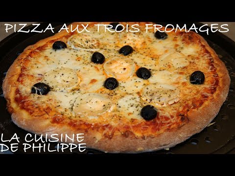 Vidéo: Pizza Blanche Aux Trois Fromages Au Pepperoni