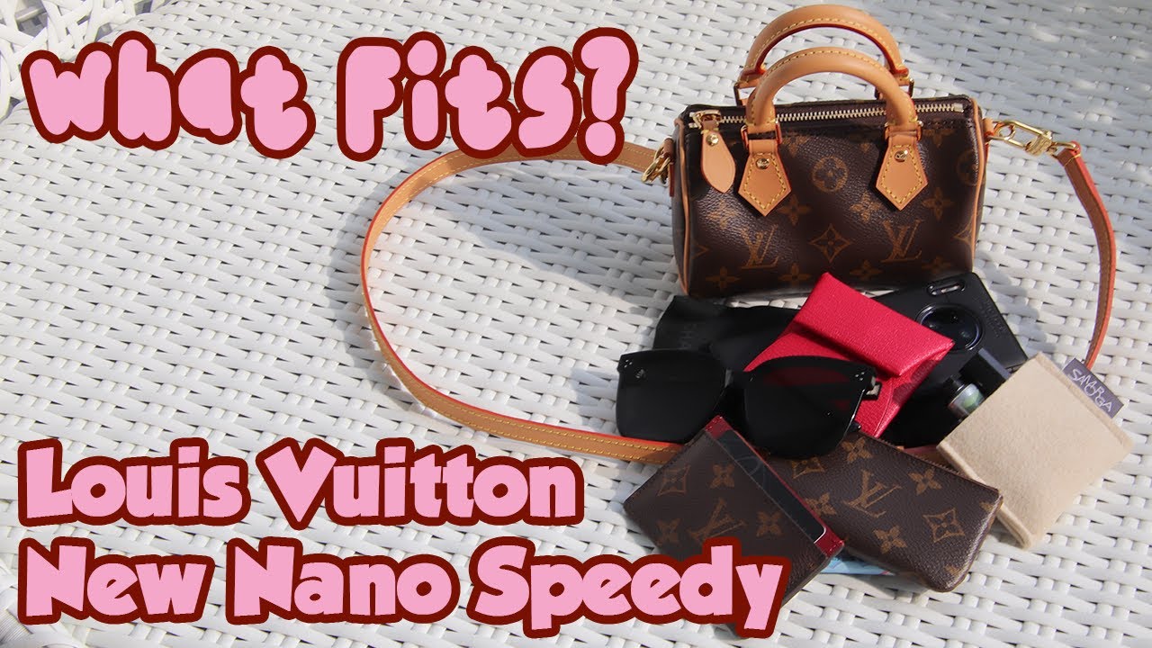 Louis Vuitton NANO SPEEDY / What fits inside, modshots