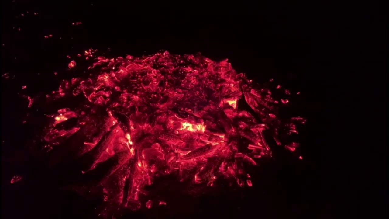 Yağmur Sesi Altında Ateş Videosu - Beyaz Gürültü - Terapi - Asmr 🔥🔥🔥🔥