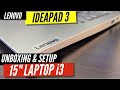 Lenovo IdeaPad 3 Laptop 15"  Intel Core i3 8GB Memory 256GB SSD Platinum Grey | Unboxing & Setup