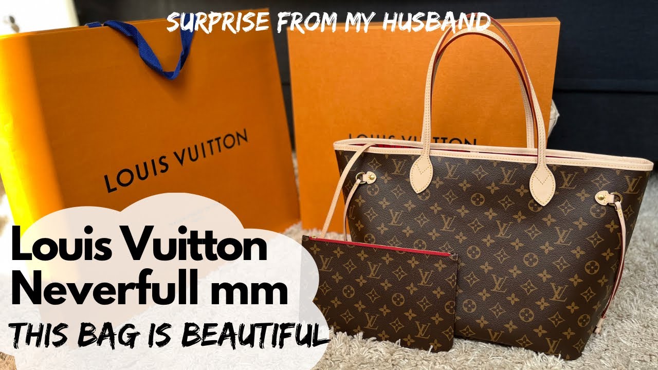 【希少】 LOUIS VUITTON LV Monogram Neverfull w/Pouch MM 2023 LOUIS VUITTON NEVERFULL MM || NEW UNBOXING 2023 || - YouTube