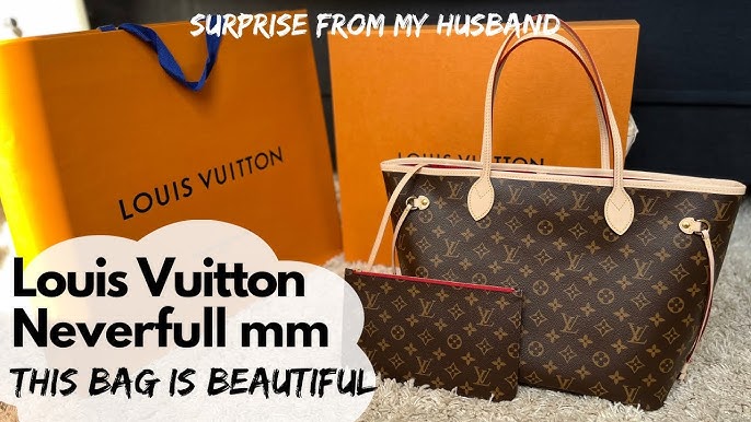 LOUIS VUITTON MOST POPULAR BAG UNBOXING /NEVERFULL MM MONOGRAM :  Beige/🛑Stop watching before buy it 