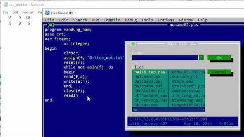 BÀI 16. VÍ DỤ LÀM VIỆC VỚI TỆP - TIN 11