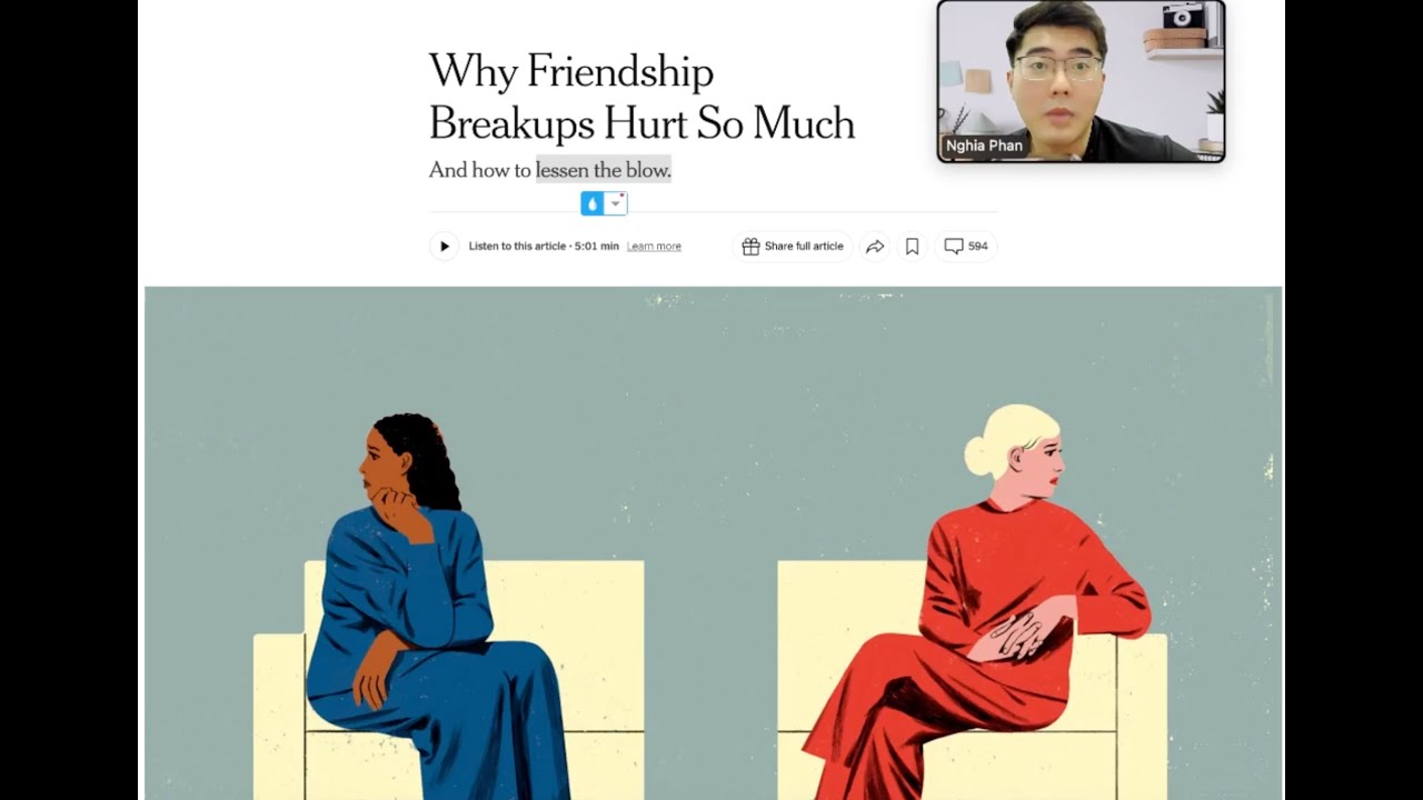 [Báo NYTimes] Số 102: Why Friendship Breakups Hurt So Much