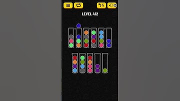 Ball Sort Puzzle level 412 solution