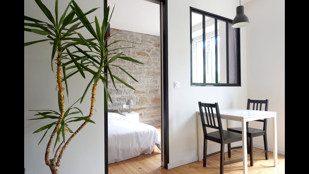 Location Appartement - Saint-Etienne - 31 m² - Deux-pièces Cosy : lumineux & pierres apparentes