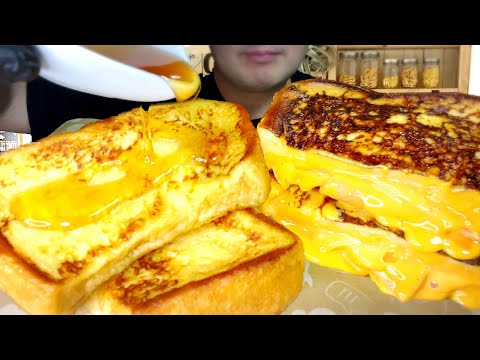 ASMR　咀嚼音 　 フレンチトースト / French toast / 먹방 / EATING / MUKBANGER   COOKING & EATING SOUNDS