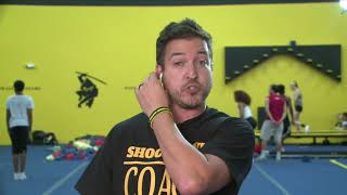 Local Cheer Coach Reacts To Splits Video