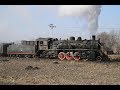 Jixi coal district: steam train with Mikado locomotives SY0590 and SY0733 in Zhengyang. DCN001852