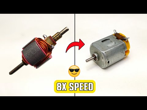 How to Upgrade DC Motor To 8X Speed | DC Motor Hacks