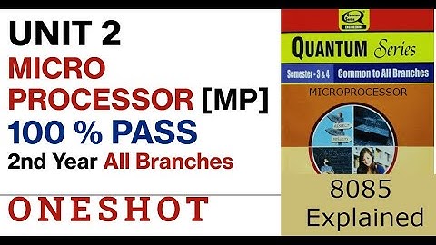 MICRO PROCESSOR UNIT 2 ONESHOT 🎯| ALL BRANCHES | 100% Pass | 2nd year most imp question series| AKTU