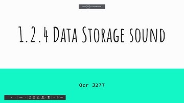 Sound - Data representation - OCR J277 1.2.4