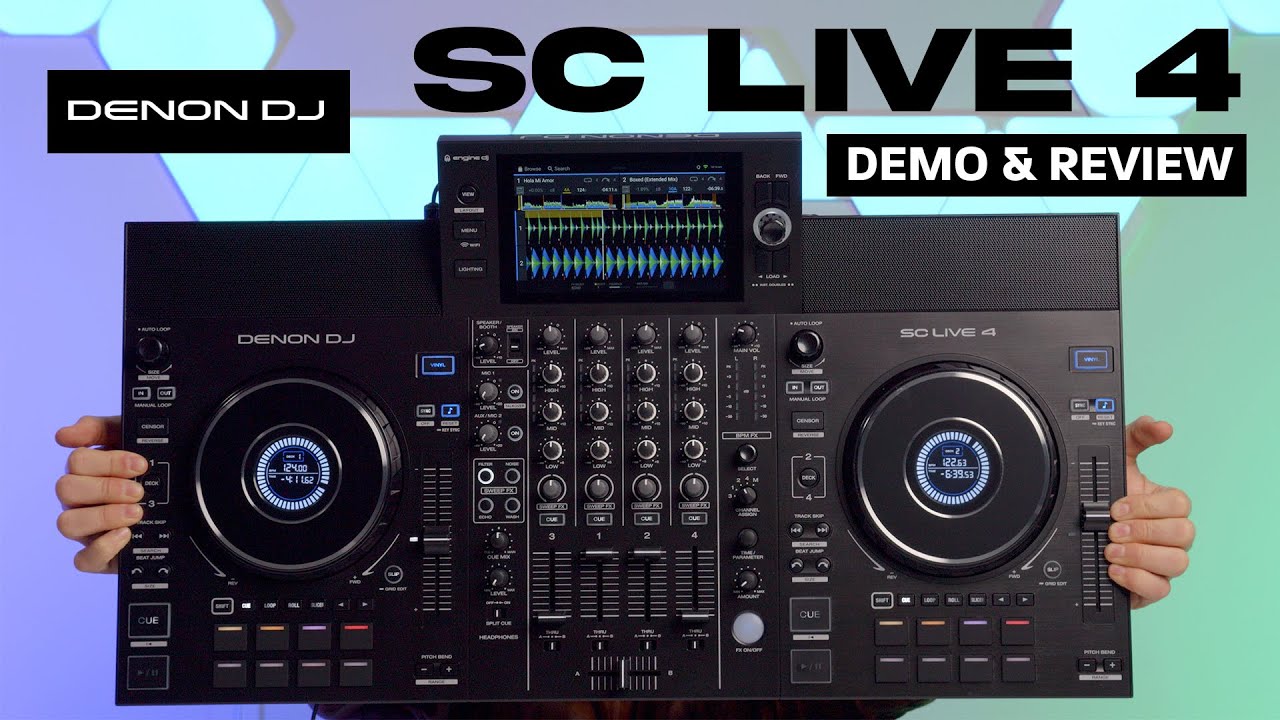 Denon DJ SC LIVE 4 4-Deck Controller with Case