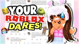 🤣🤣 DOING YOUR ROBLOX DARES !! [FUNNY] PT.4!!