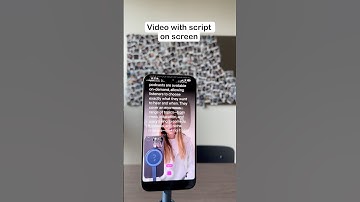 Record a video with script on screen using iPhone and Detail app