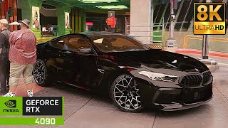 [8K] Ultra Realistic Graphics Tracing Mod | BMW M8 | Cyberpunk 2077 with New | Photorealistic City