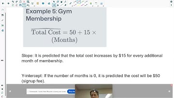 Slope, y-intercept, r-squared