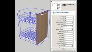 Phụ kiện tủ bếp Dynamic Sketchup